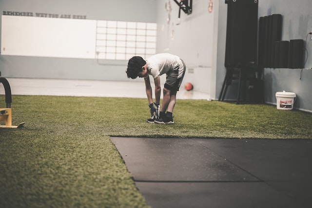 artificial grass demostration